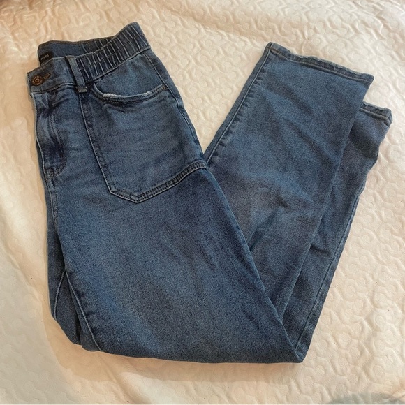 Sincerely Jules High Rise Blue Jeans Women’s 5/27 Distressed Denim Stretch Waist - Picture 1 of 10